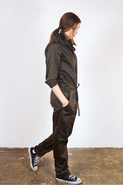 Jumpsuit 'Steyr' of green cotton - Image 2
