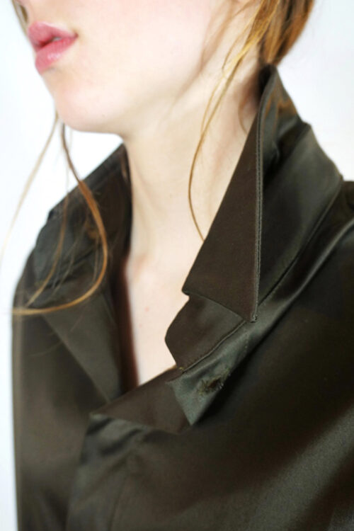Jumpsuit 'Steyr' of green cotton - Image 4