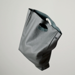 Leather shopper 'Lastic Bag' Grey