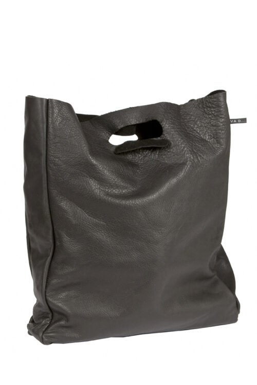 Leather shopper 'Lastic Bag' Black - Image 2