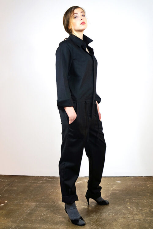 Jumpsuit 'Steyr' of grey wool