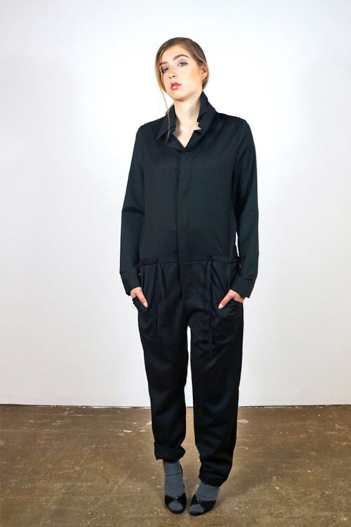 Jumpsuit 'Steyr' of grey wool - Image 4