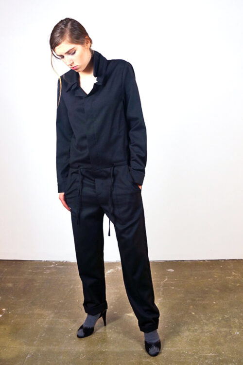 Jumpsuit 'Steyr' of grey wool - Image 3