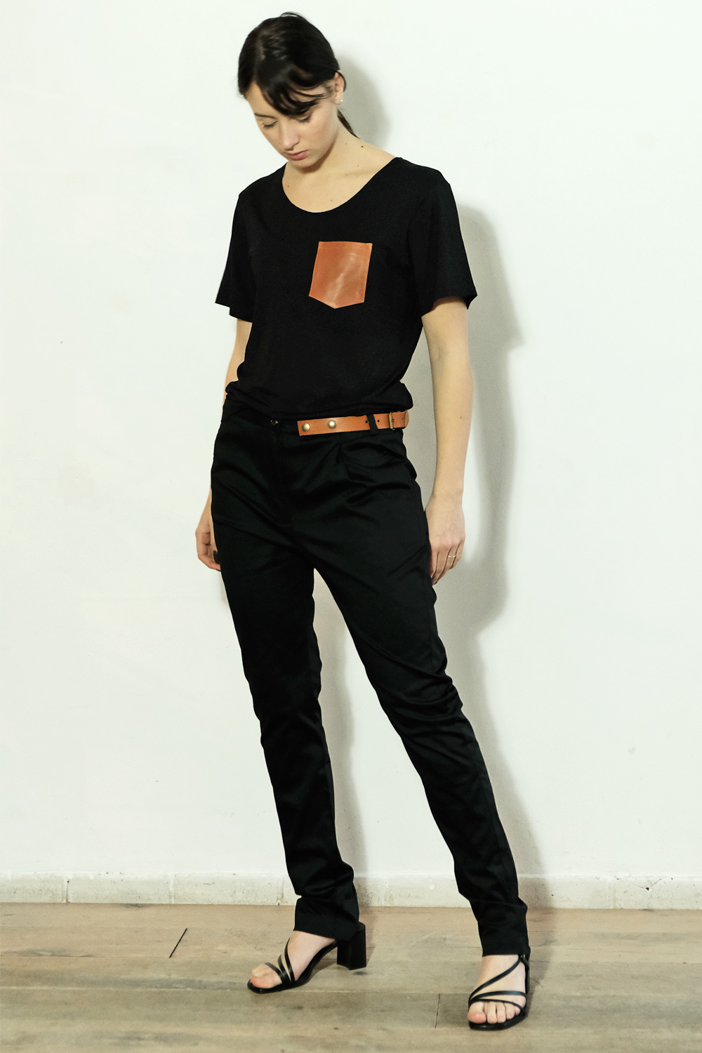 Side-belt Suit Pants - Studio EVA D.