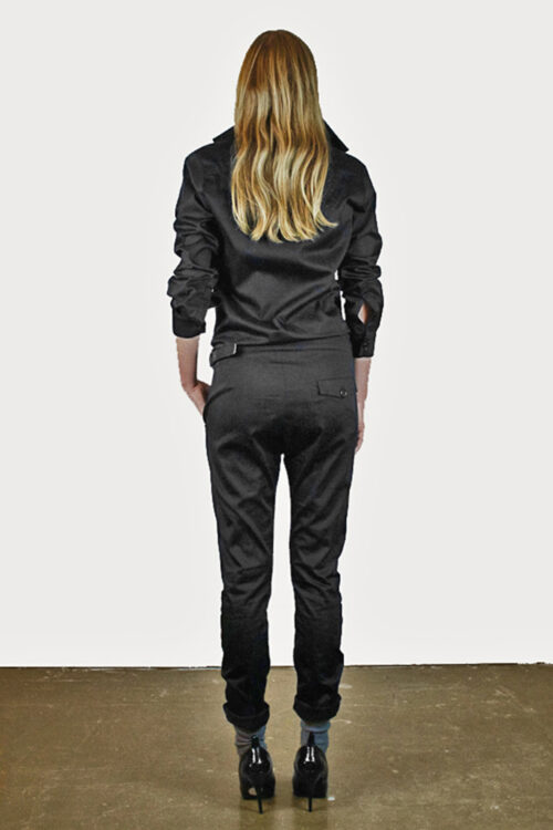 Pleated Jumpsuit Daf of grey cotton - Image 2