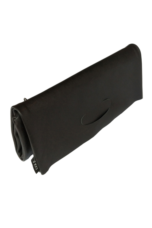 Clutch leather black