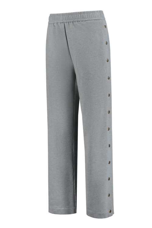 Unisex Track pants Gummi in Grey organic cotton - Image 5