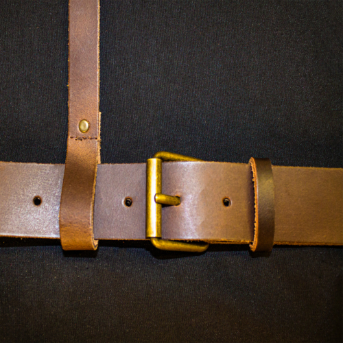 Handcrafted Leather Apron Brown - Image 3