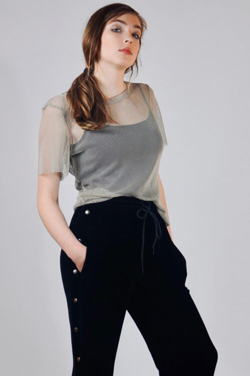 Unisex Mesh T-shirt beige - Image 2