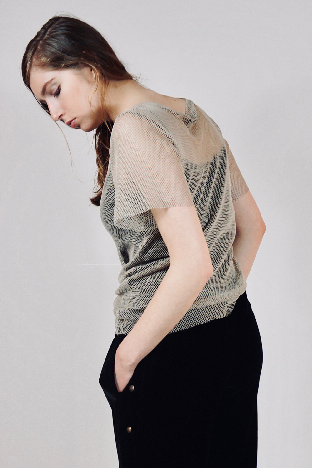 Mesh top beige outlet