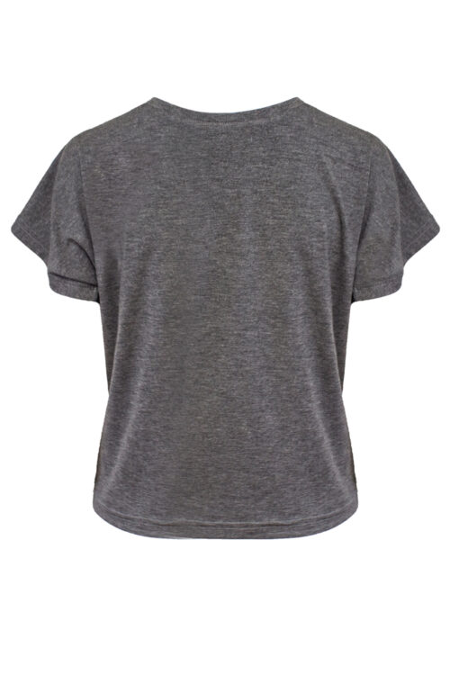 Basic top ‘Amy’ grey with dolman sleeves - Image 5