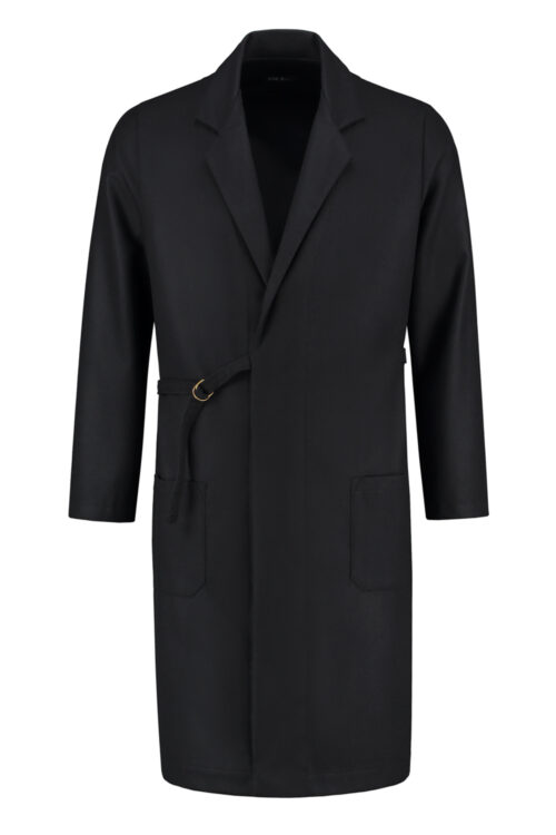 Dustcoat Black Wool Midi - Image 5