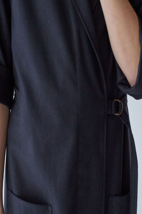 Dustcoat Black Wool Midi - Image 3