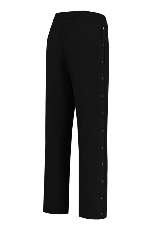 Unisex Track pants Gummi of Black Organic Cotton - Image 8