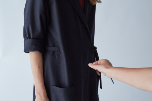 Dustcoat Black Wool Midi - Image 2