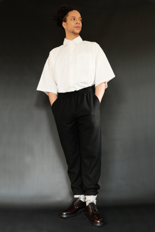 Pants 'Heit' of Black Wool
