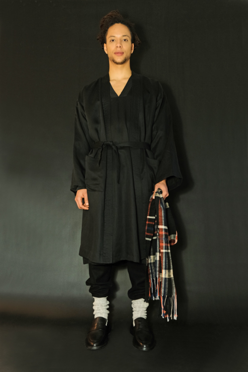 Kimono of Black Tencel