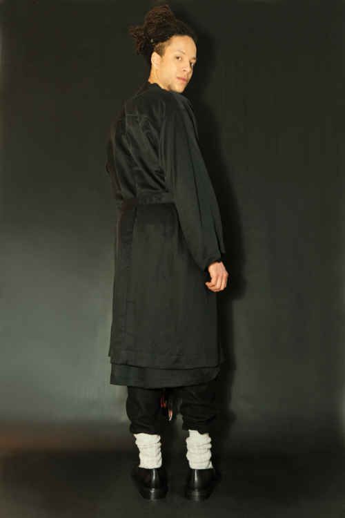 Kimono of Black Tencel - Image 3