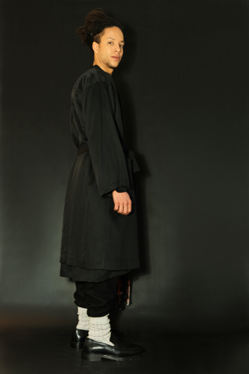 Kimono of Black Tencel - Image 2