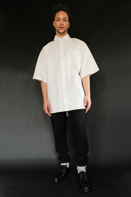Relaxed-Fit Short-Sleeved shirt 'Axl' White