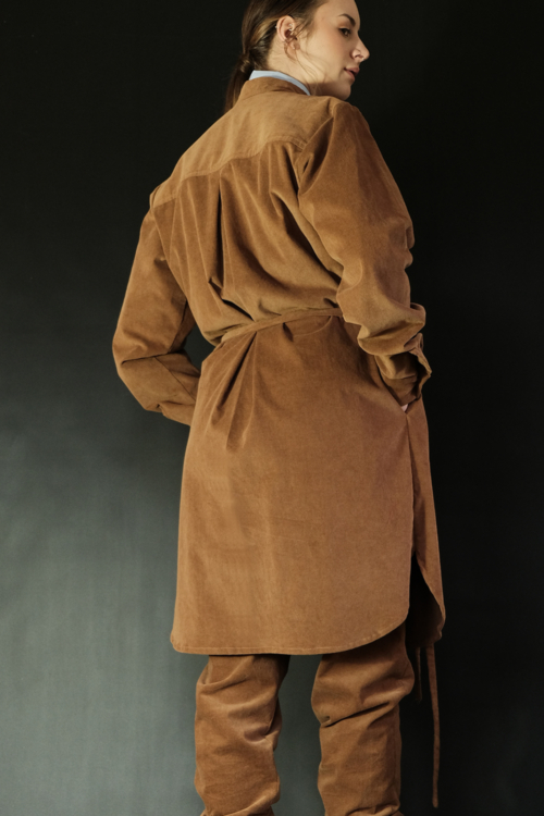 Shirt 'Axl 3/4' Brown Corduroy - Image 2