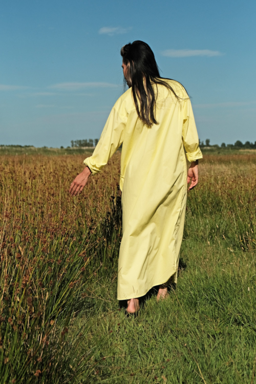 Shirt 'Axl' long yellow - Image 2