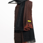 Handwoven Duotone Scarf in Alpaca